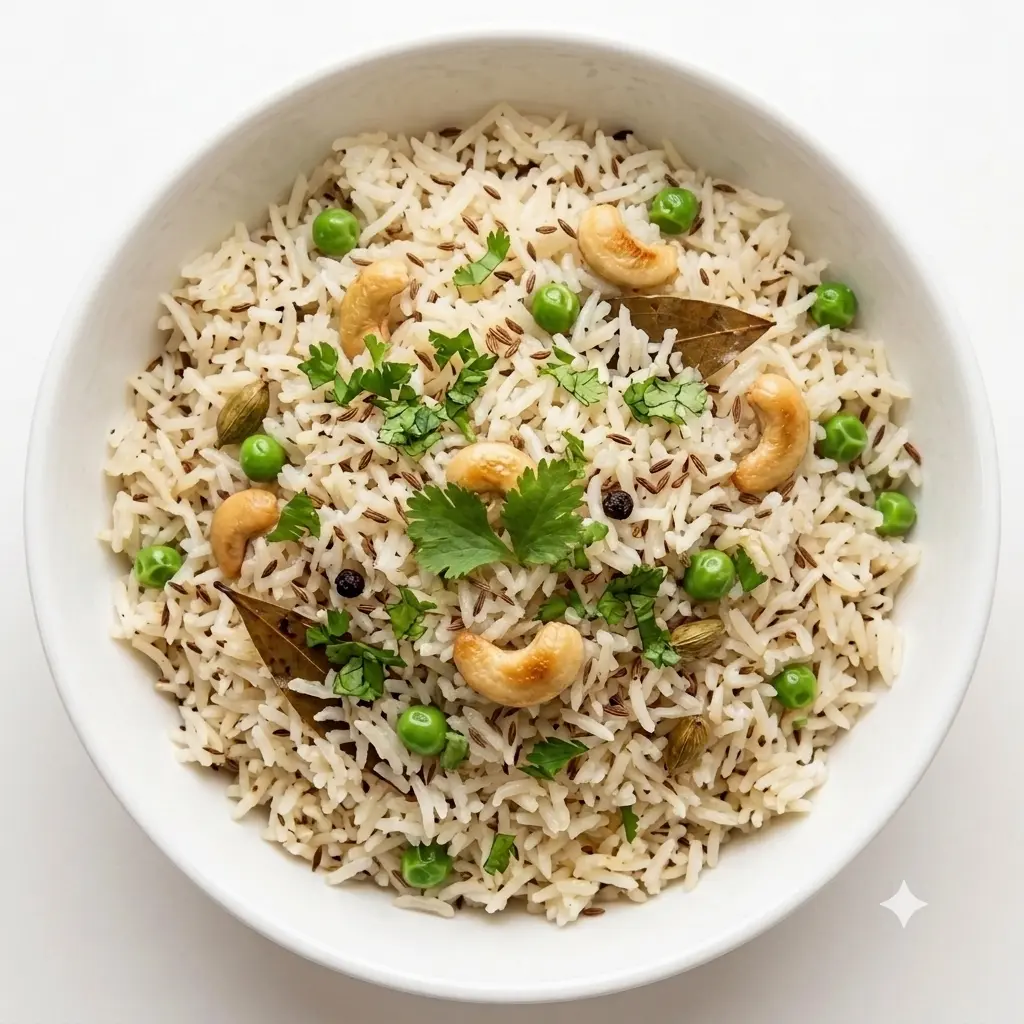 Kaju Mutter Pulao